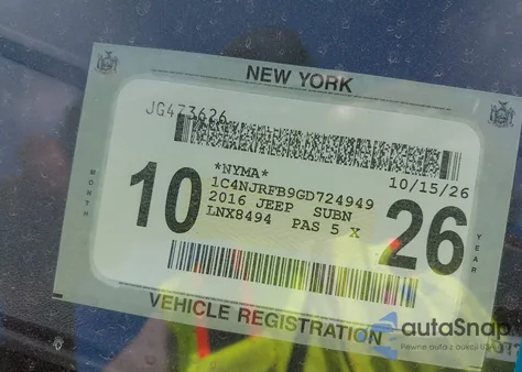 2016 Jeep Patriot High Altitude Edition z USA, uszkodzony, nr VIN 1C4NJRFB9GD724949